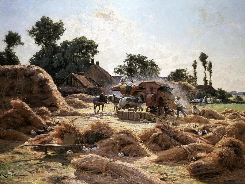 1862-Albert Gabriel Rigolot - La trebbiatrice - Musée des Beaux-Arts de Rouen